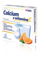 Calcium z witamin C, Rodzina Zdrowia - 12 tabletek musujcych